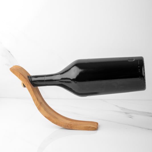 Handmade Olive Wood Bottle Holder